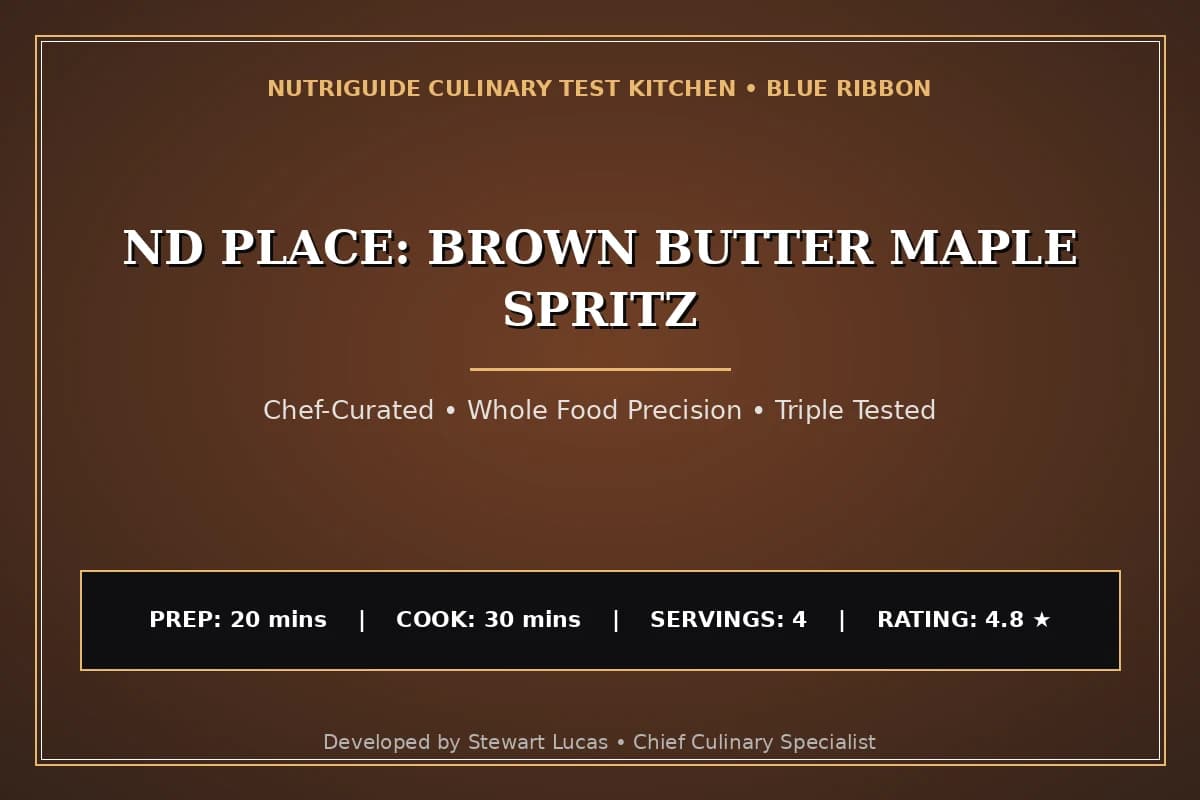 Nd Place: Brown Butter Maple Spritz