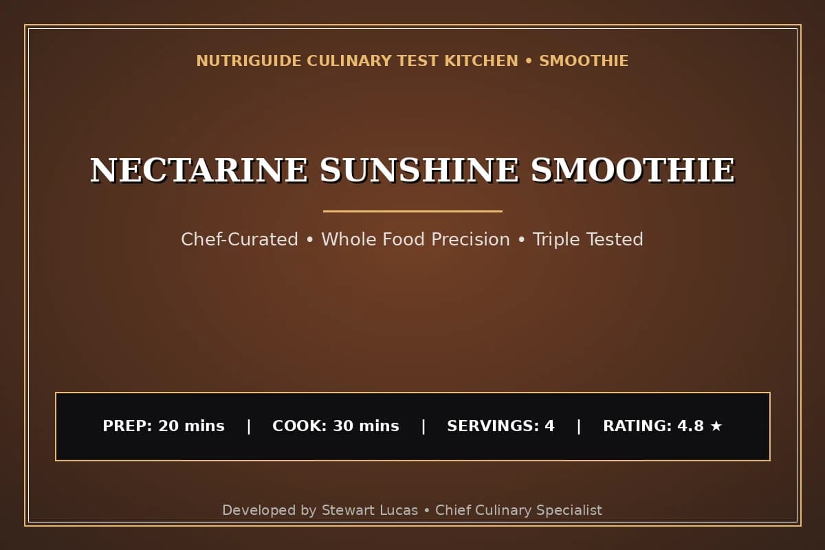 Nectarine Sunshine Smoothie