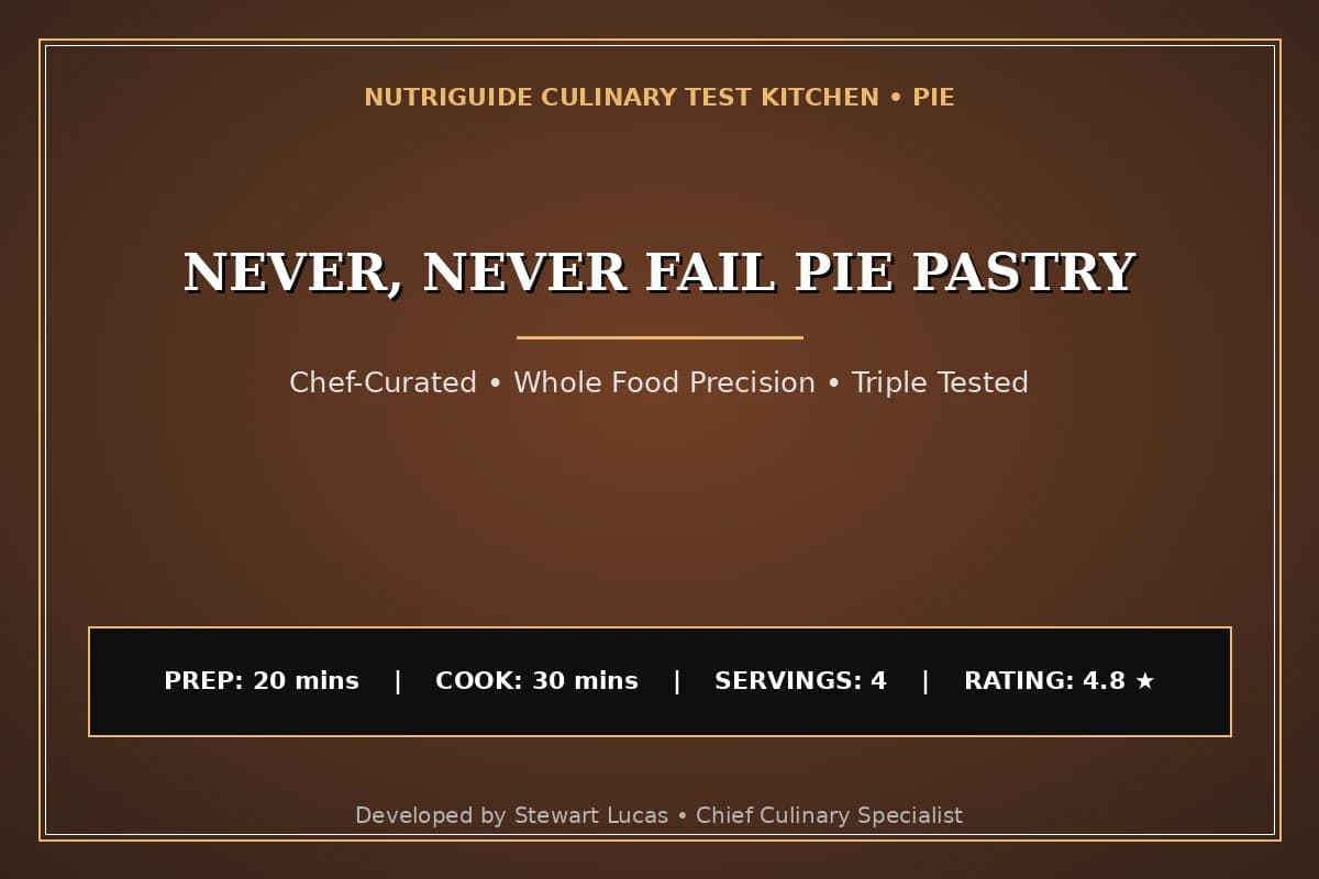Never, Never Fail Pie Pastry