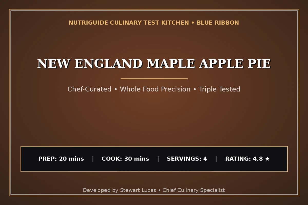 New England Maple Apple Pie