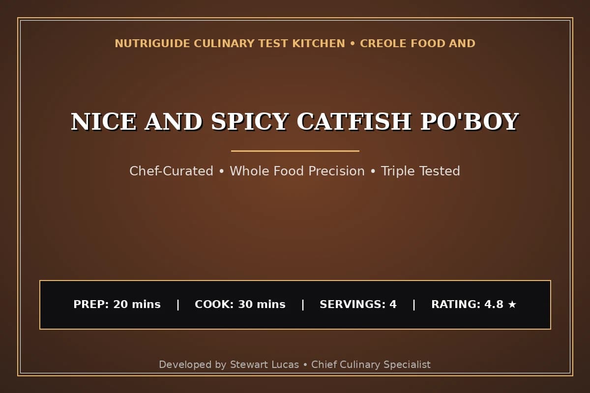 Nice And Spicy Catfish Po'Boy