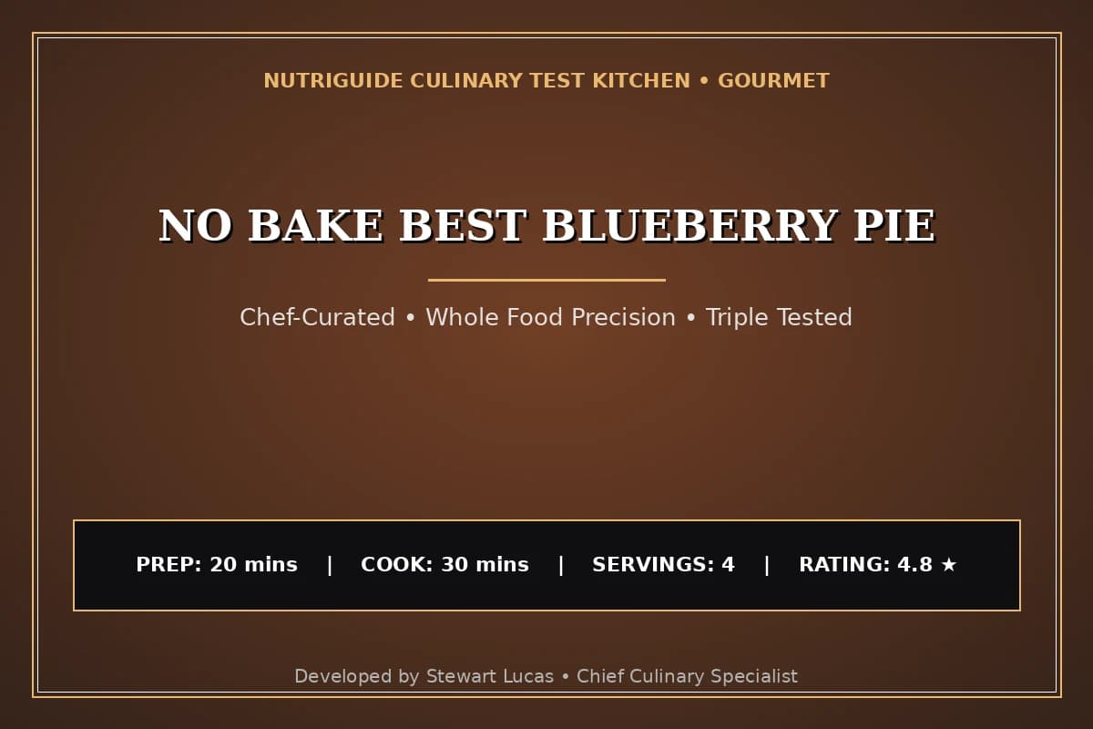 No Bake Best Blueberry Pie