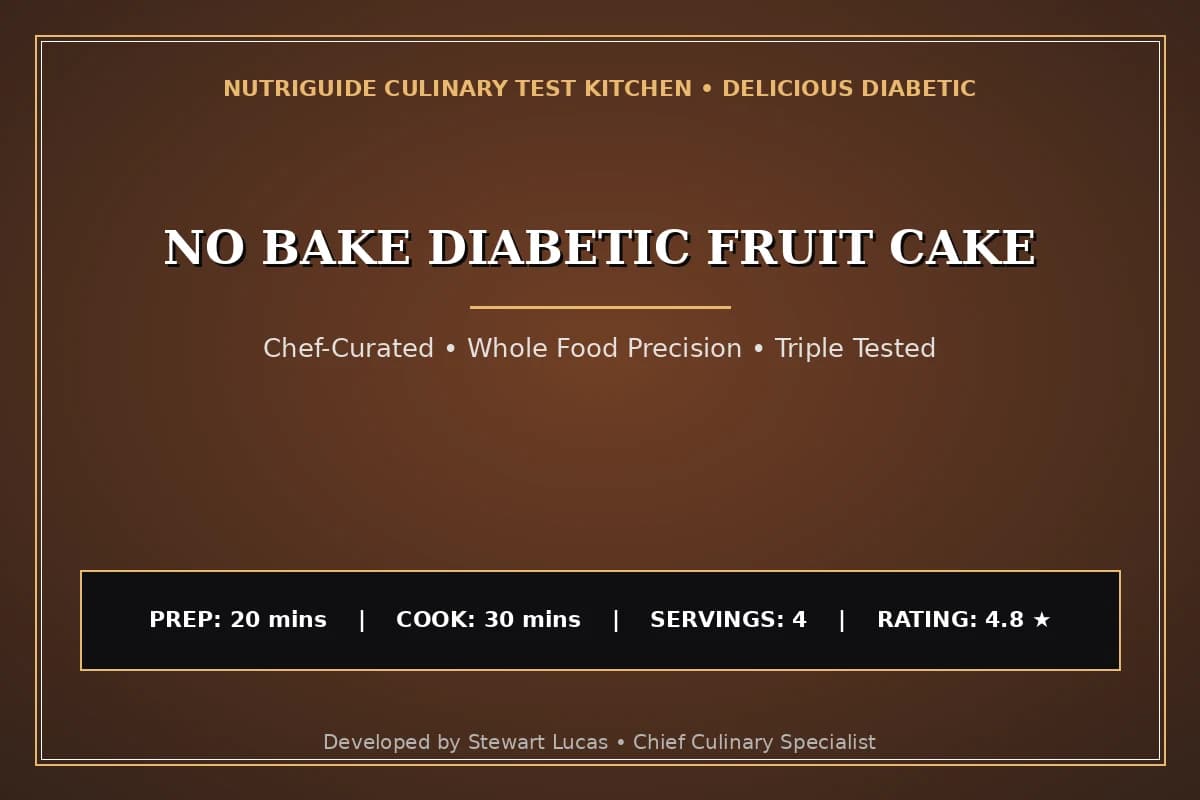 No Bake Diabetic Fruit Cake