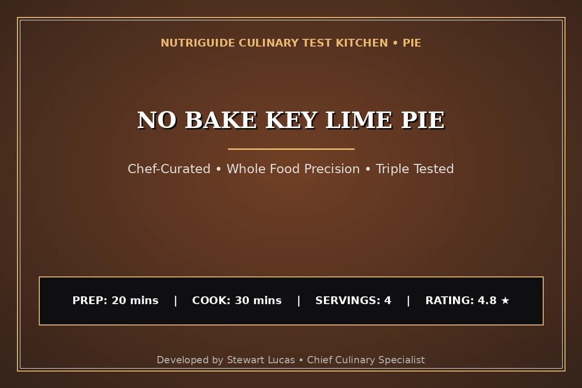 No Bake Key Lime Pie