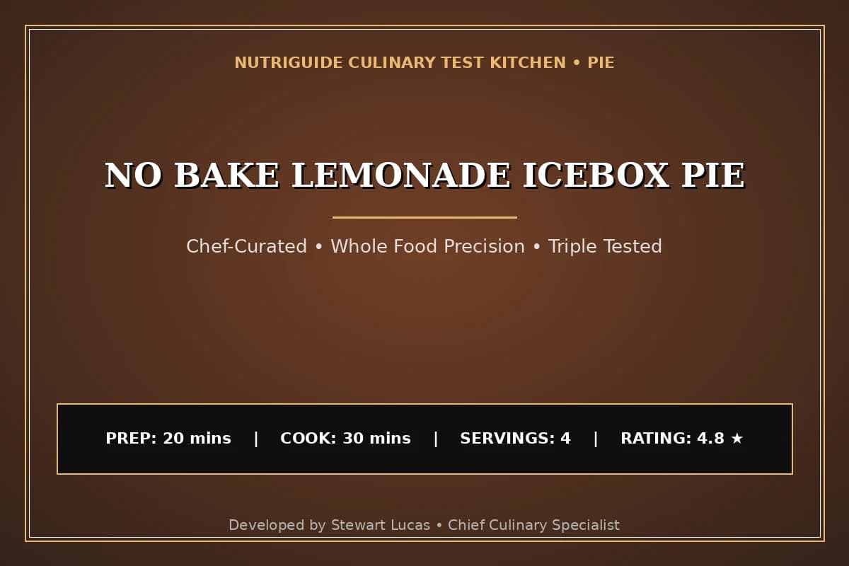 No Bake Lemonade Icebox Pie