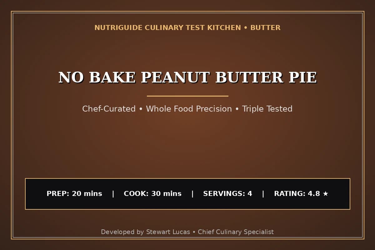 No Bake Peanut Butter Pie