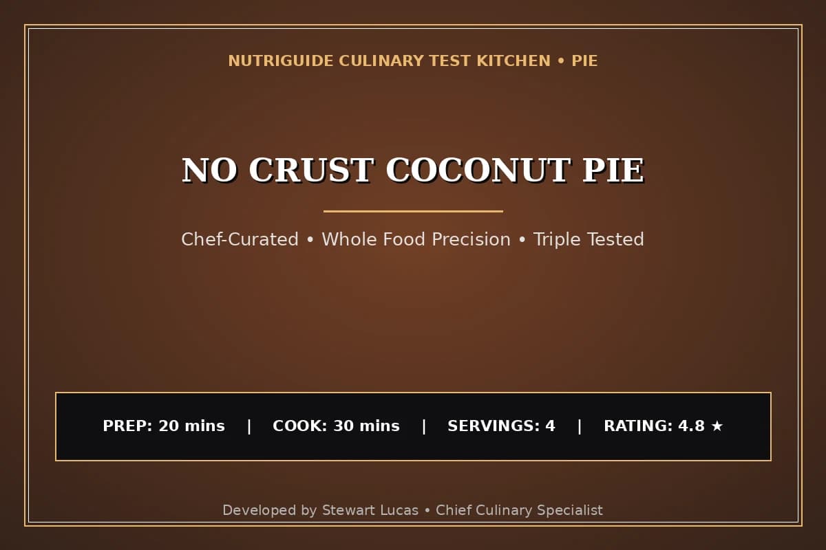 No Crust Coconut Pie
