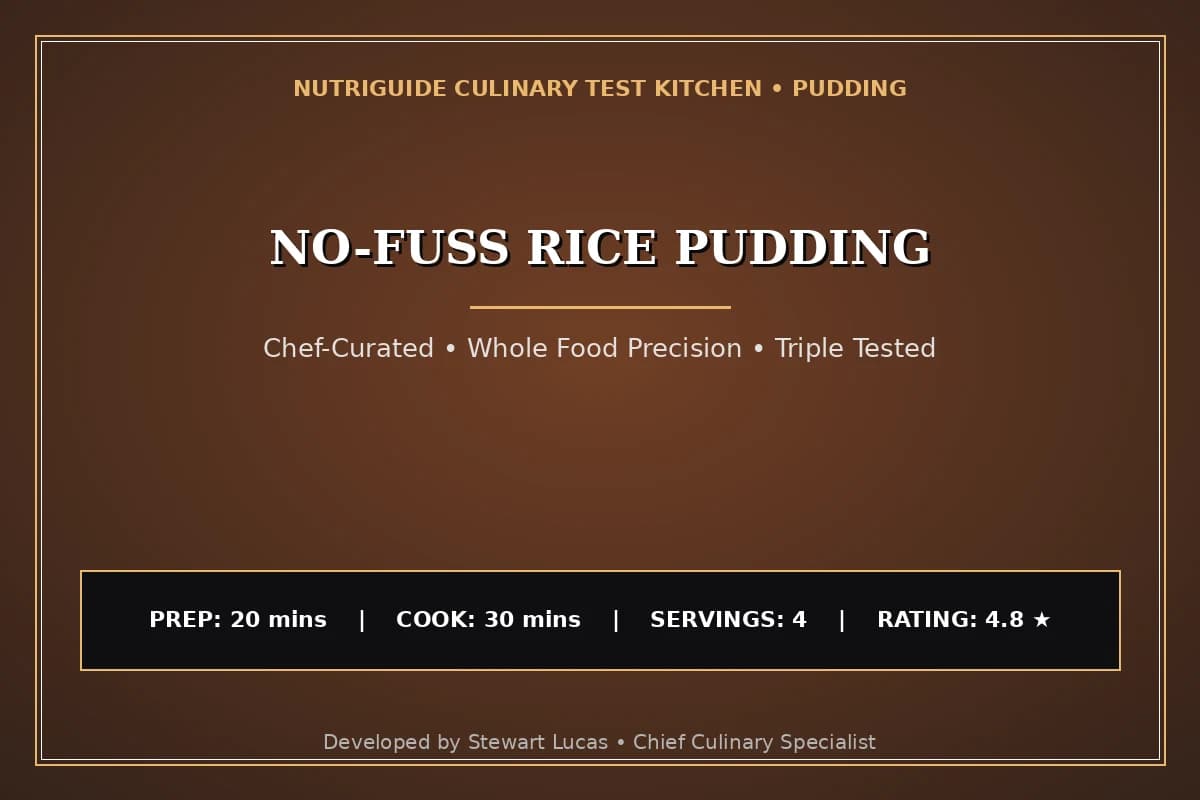 No-Fuss Rice Pudding