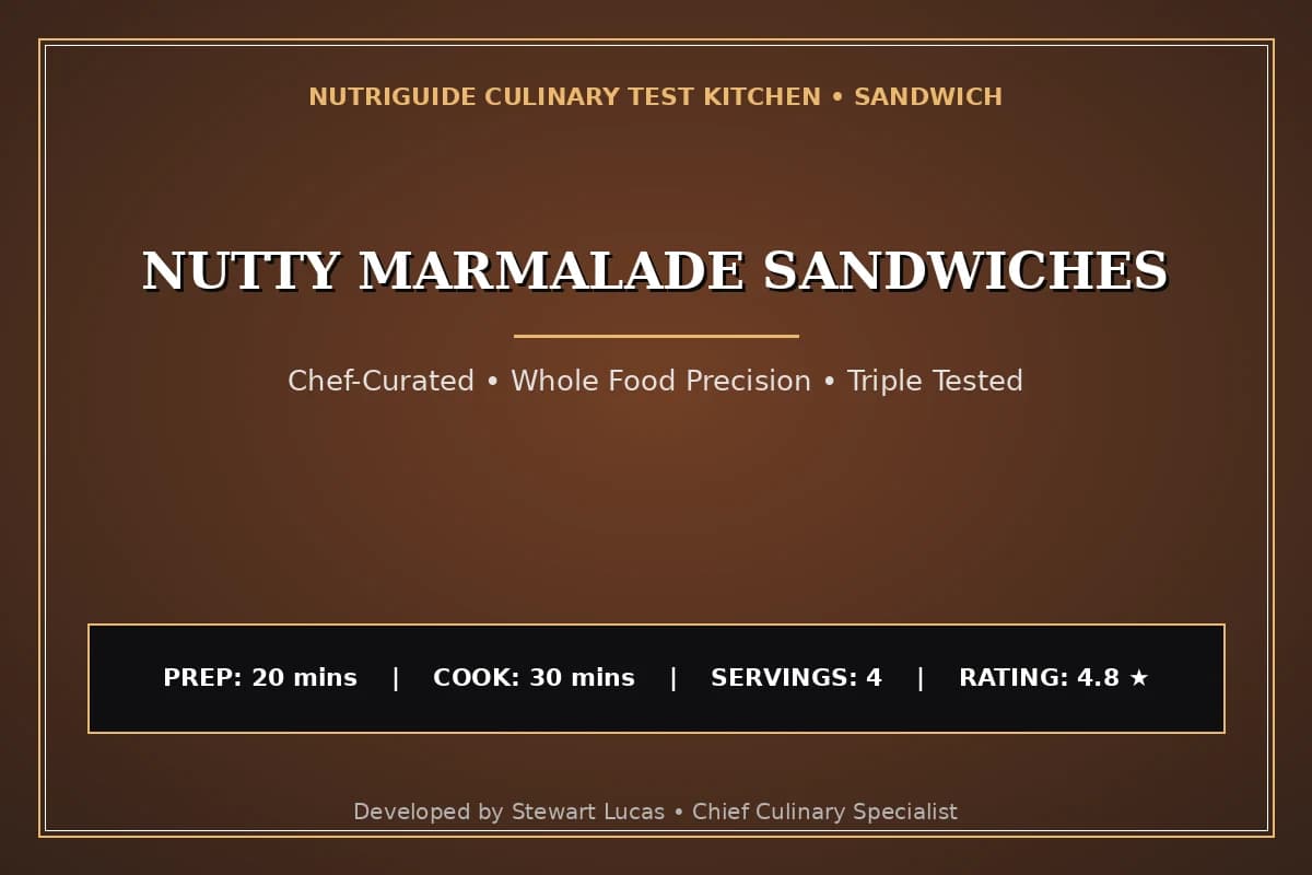 Nutty Marmalade Sandwiches