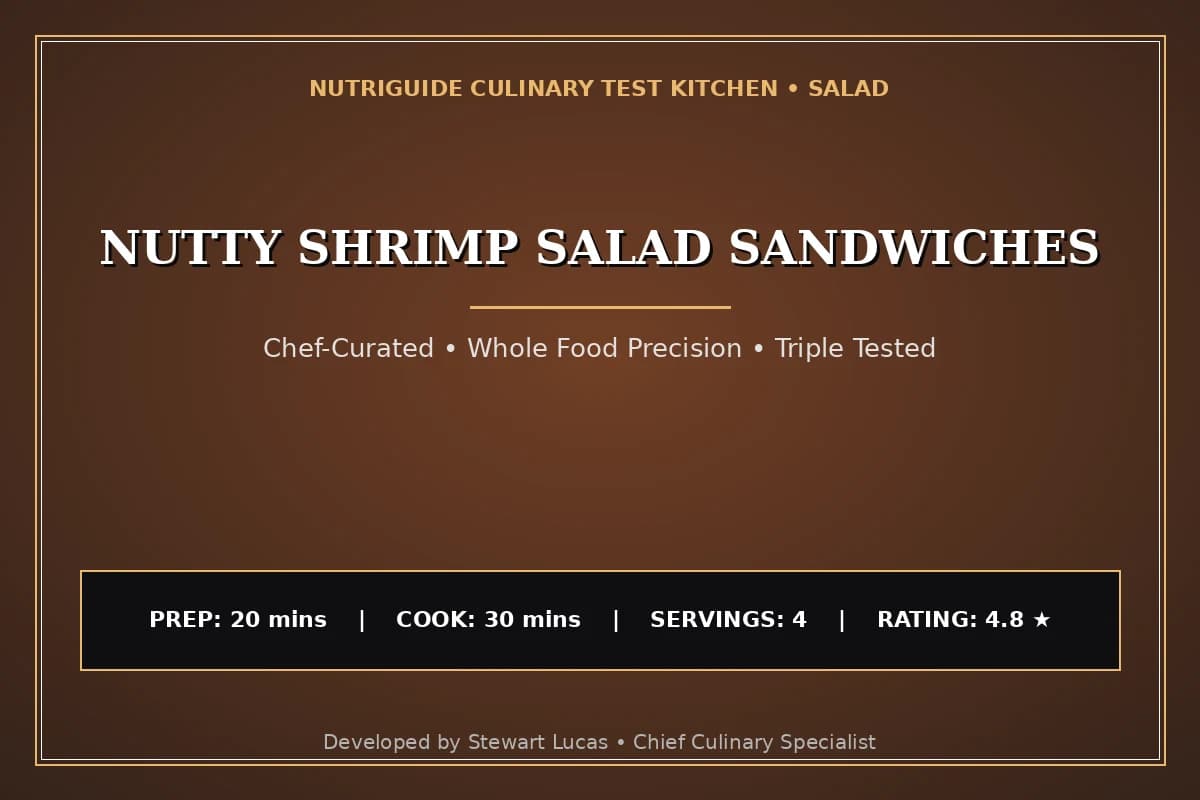Nutty Shrimp Salad Sandwiches