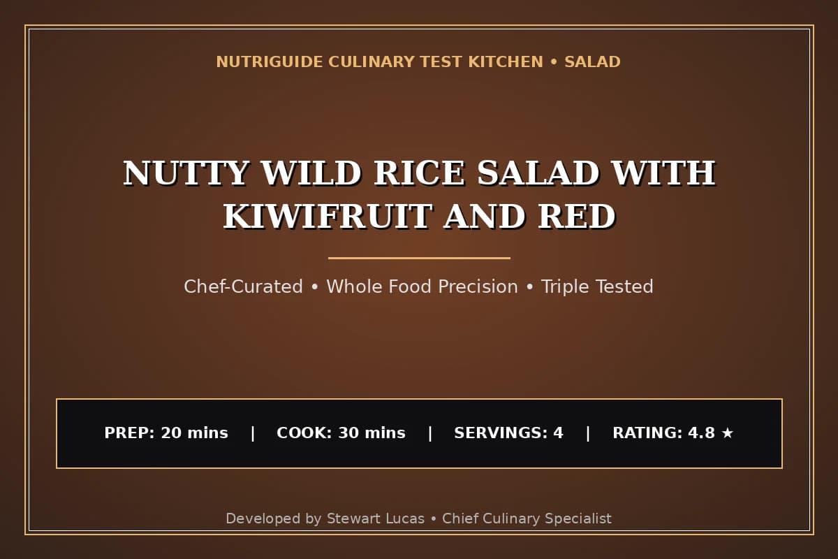 Nutty Wild Rice Salad With Kiwifruit And Red