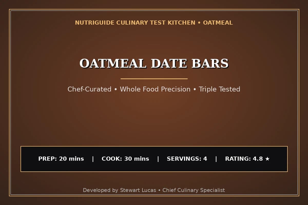 Oatmeal Date Bars