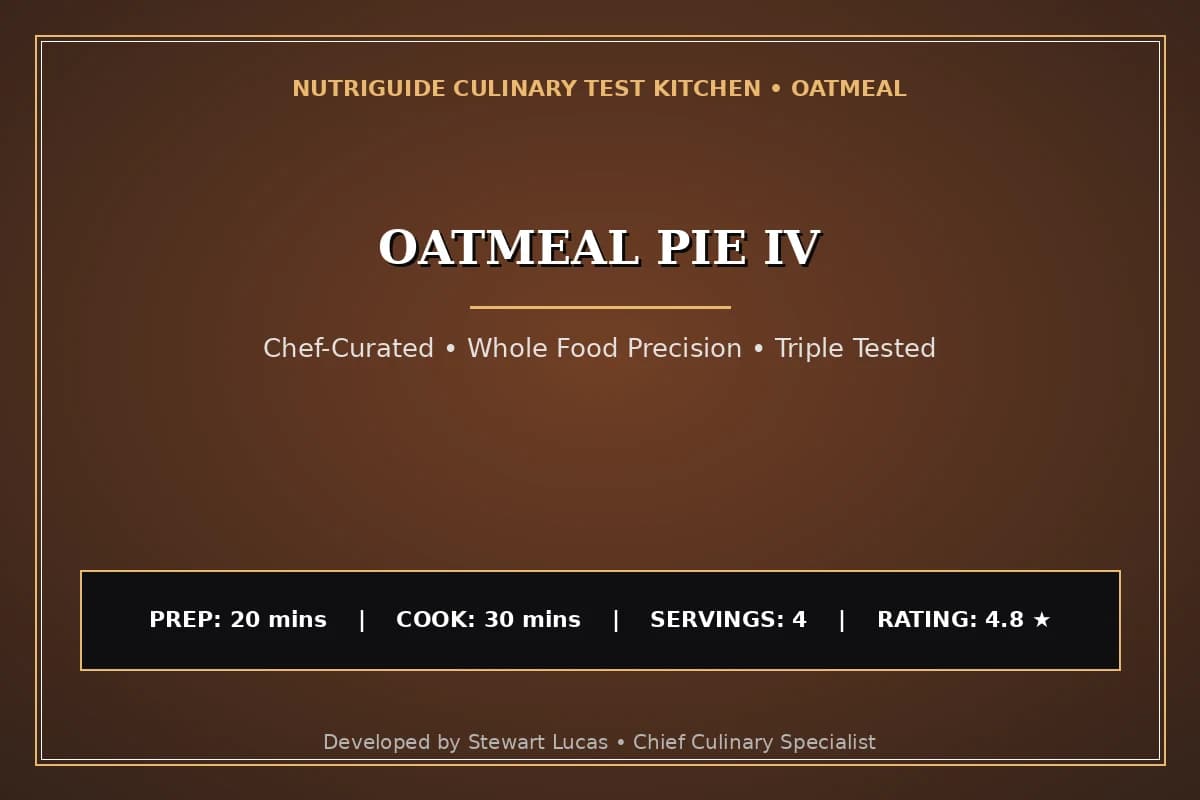 Oatmeal Pie Iv