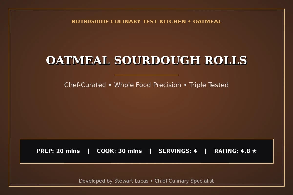 Oatmeal Sourdough Rolls