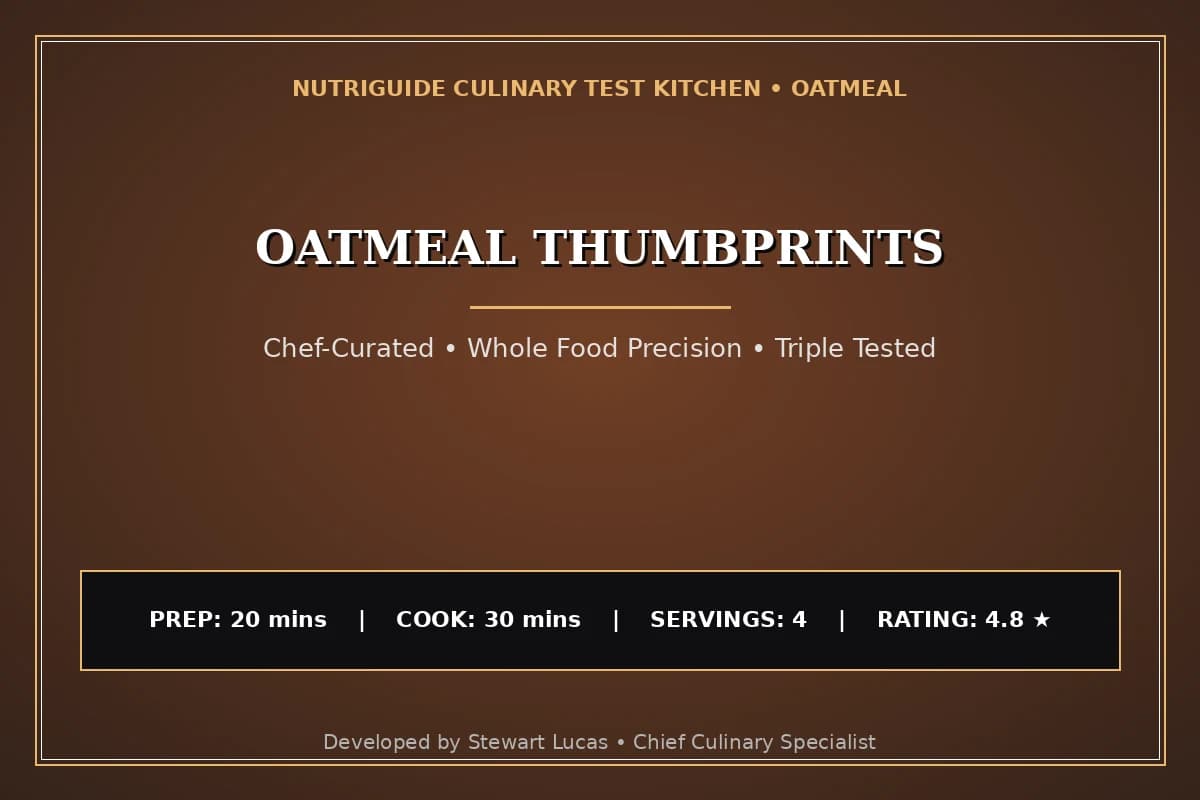 Oatmeal Thumbprints