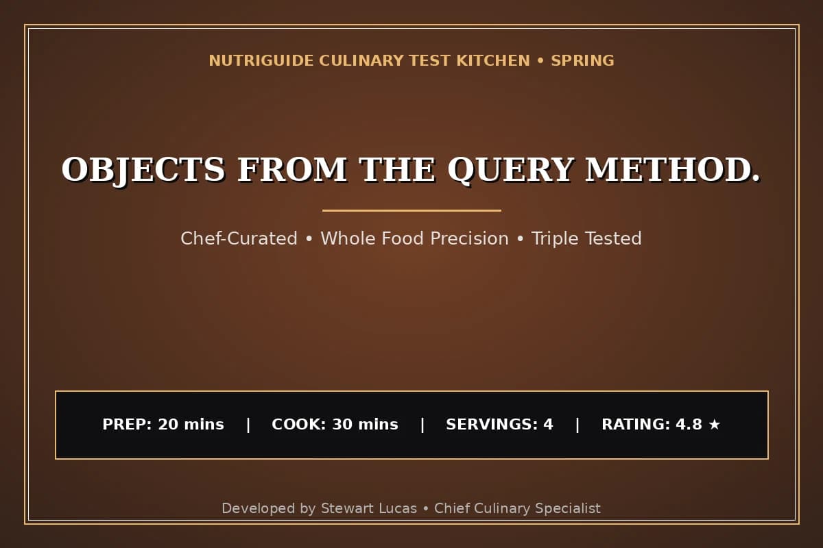 Objects From The Query Method.