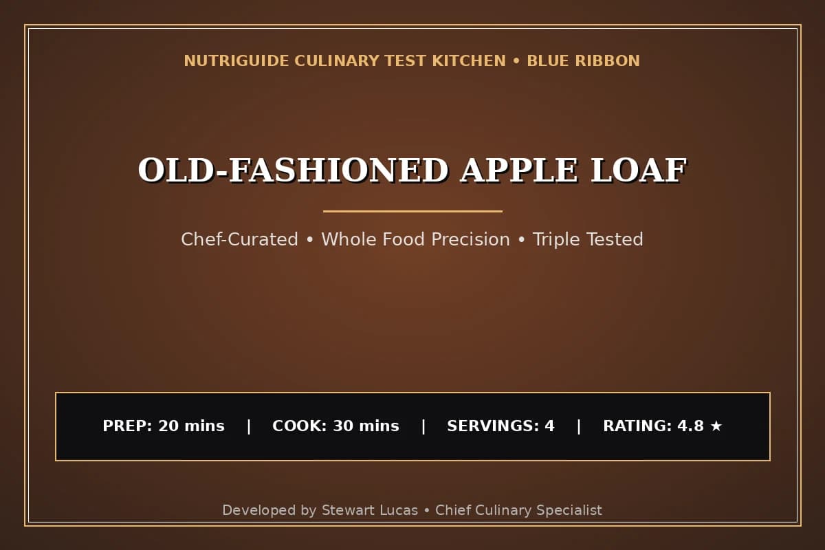 Old-Fashioned Apple Loaf