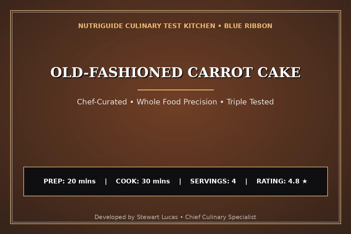 Old-Fashioned Carrot Cake