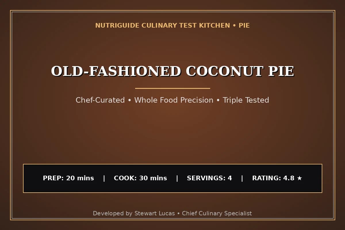 Old-Fashioned Coconut Pie