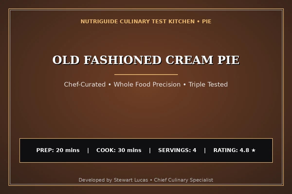 Old Fashioned Cream Pie