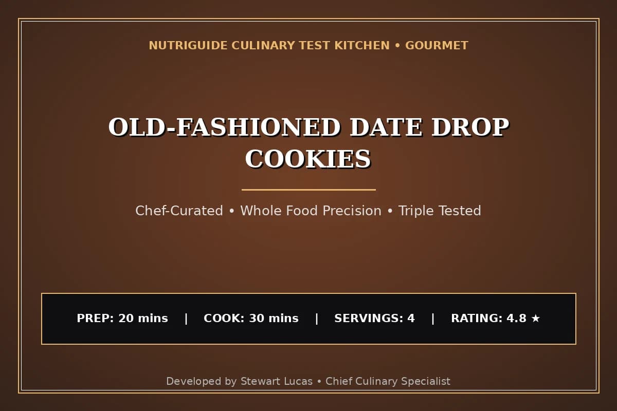 Old-Fashioned Date Drop Cookies