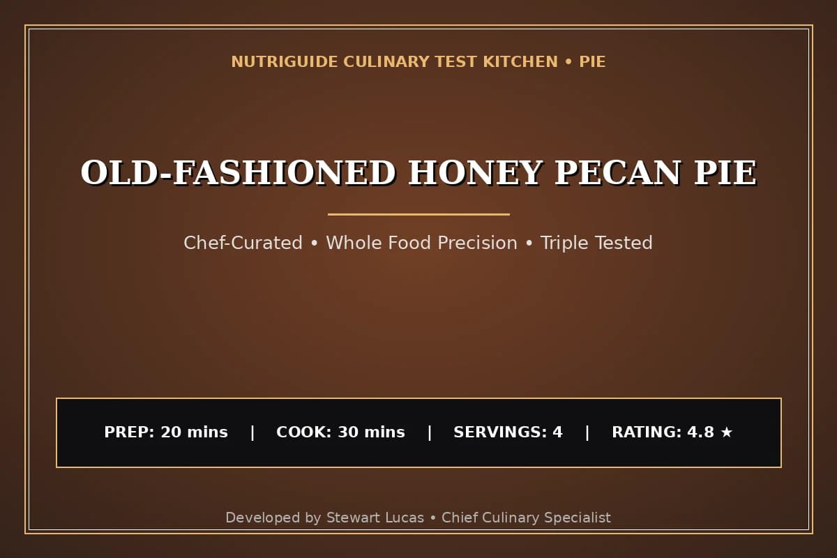 Old-Fashioned Honey Pecan Pie