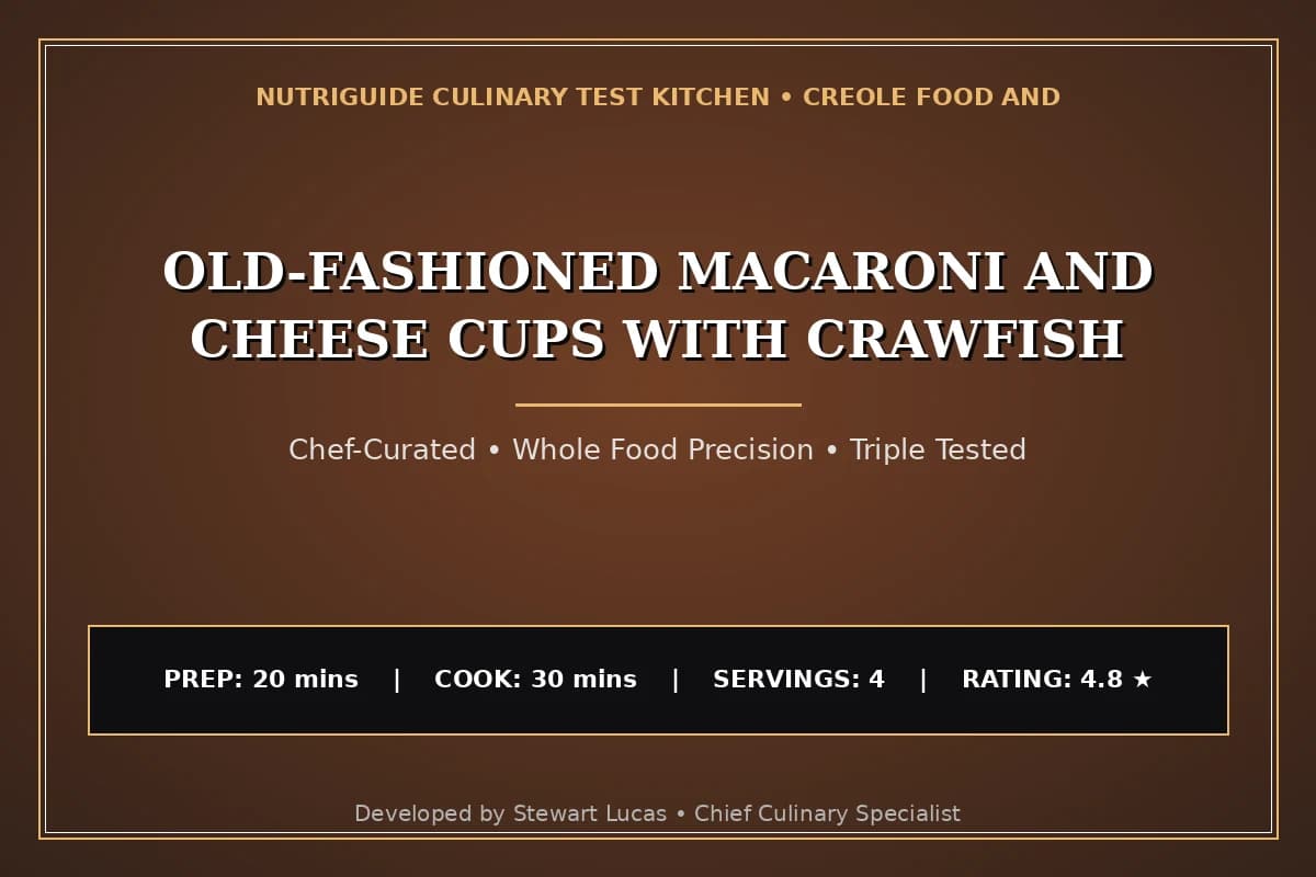 Old-Fashioned Macaroni And Cheese Cups With Crawfish