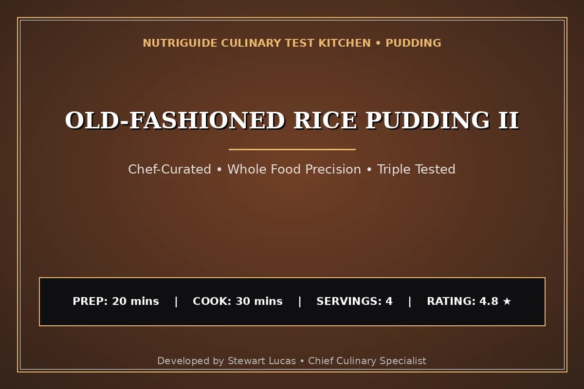 Old-Fashioned Rice Pudding Ii