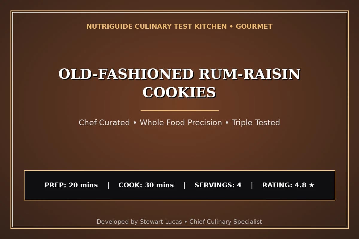 Old-Fashioned Rum-Raisin Cookies