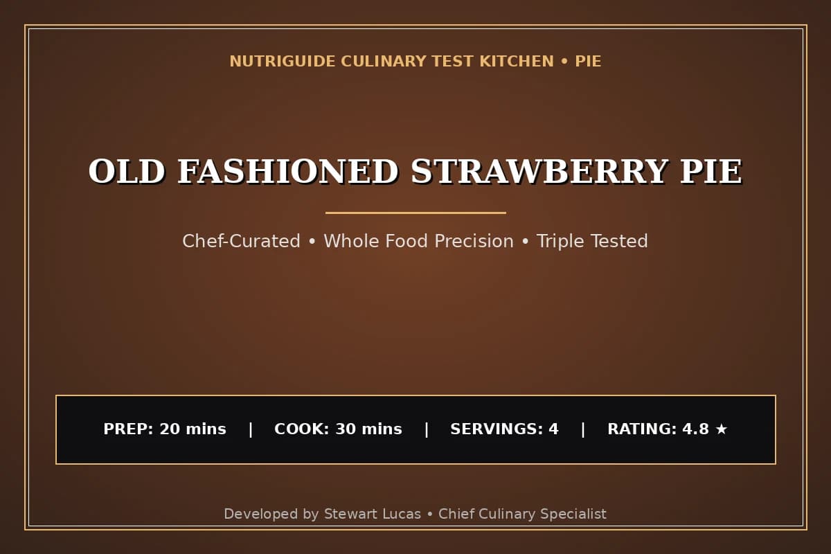 Old Fashioned Strawberry Pie