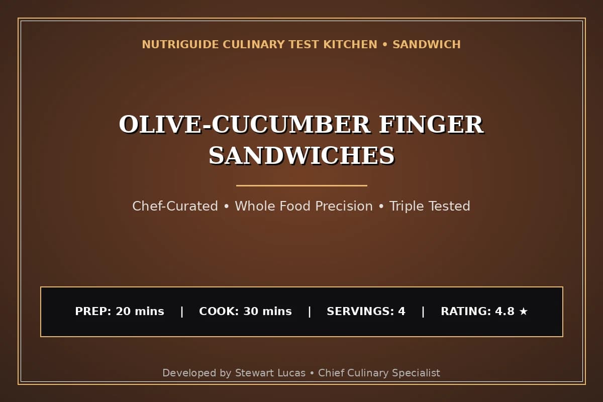 Olive-Cucumber Finger Sandwiches