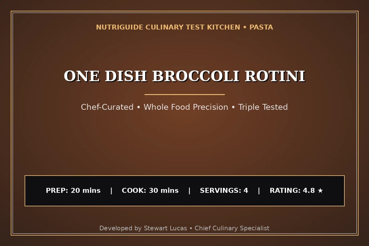 One Dish Broccoli Rotini