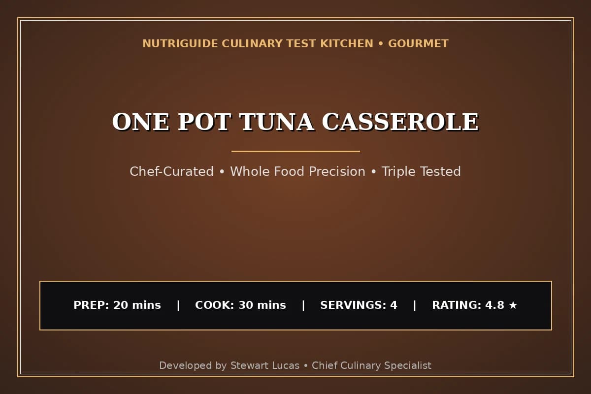 One Pot Tuna Casserole
