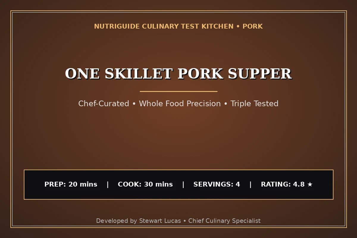 One Skillet Pork Supper