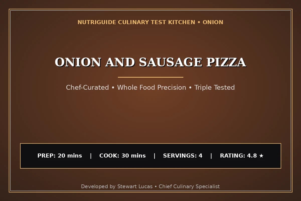 Onion And Sausage Pizza