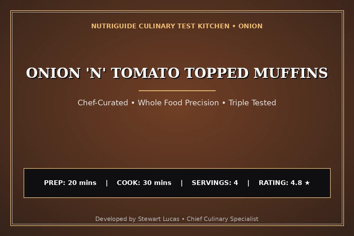 Onion 'N' Tomato Topped Muffins