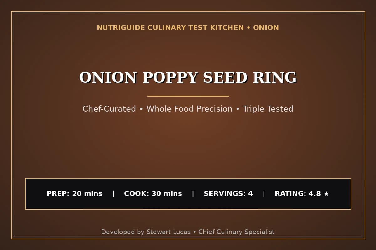 Onion Poppy Seed Ring