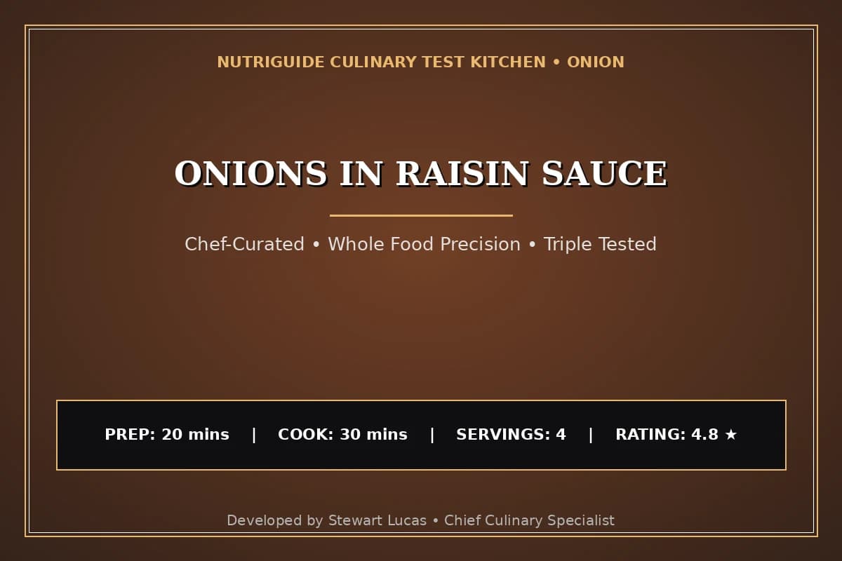 Onions In Raisin Sauce