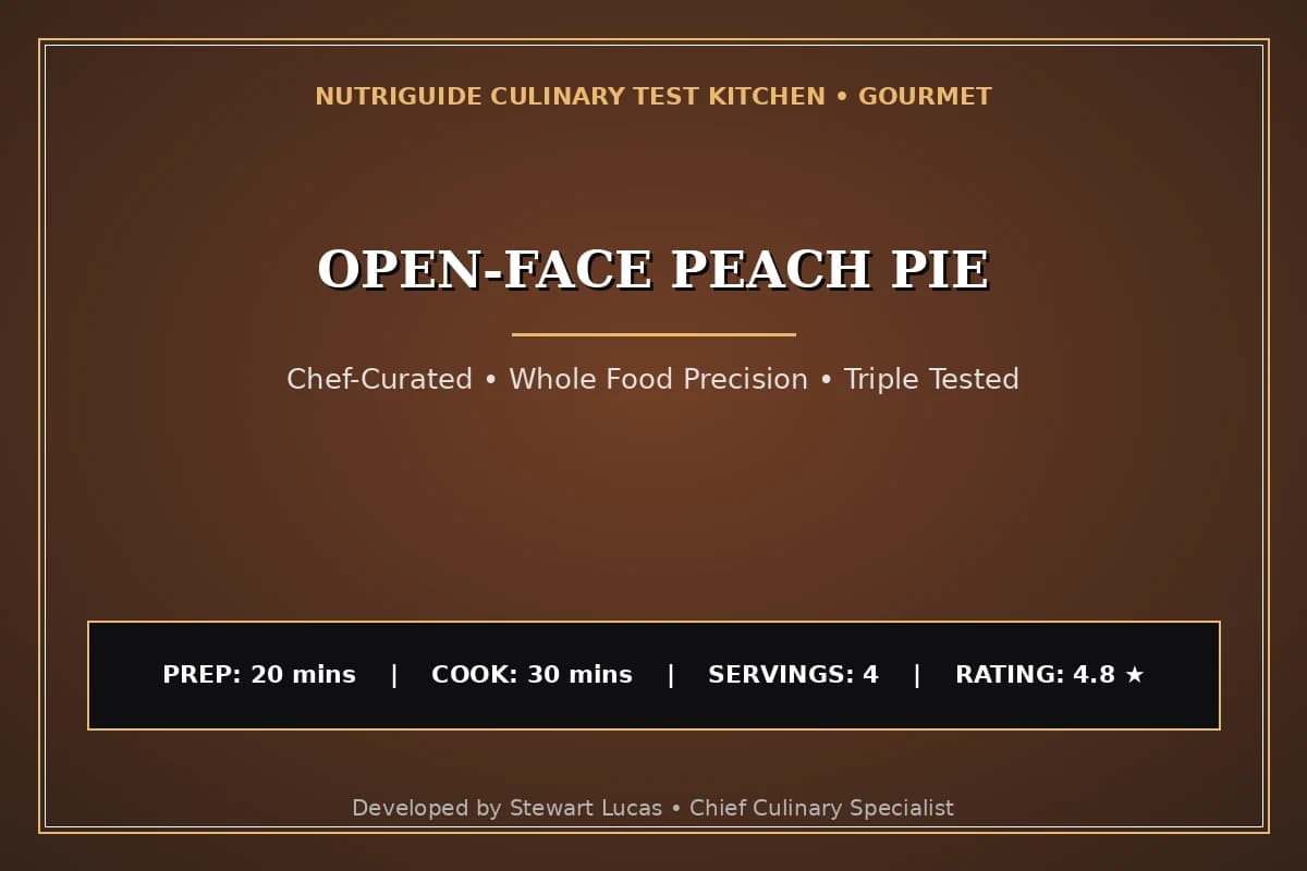 Open-Face Peach Pie