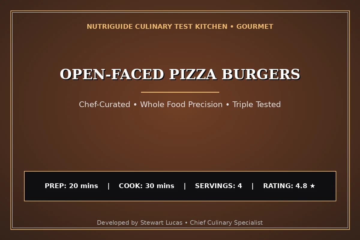 Open-Faced Pizza Burgers
