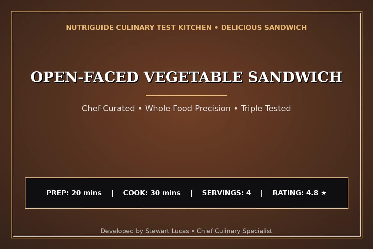 Open-Faced Vegetable Sandwich