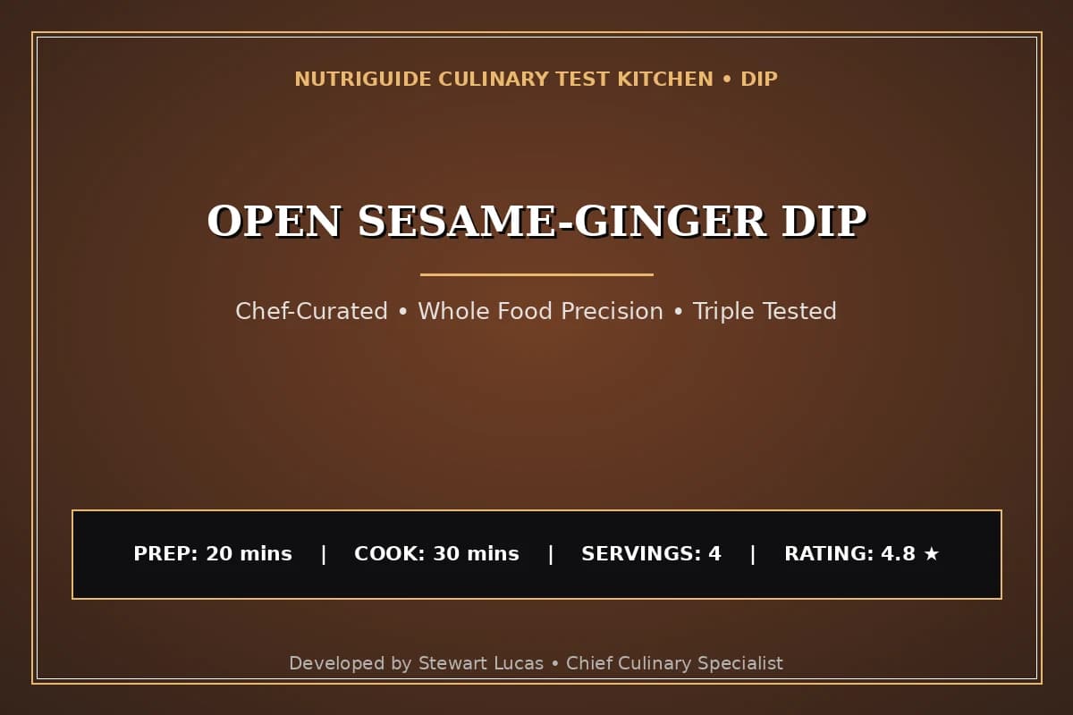 Open Sesame-Ginger Dip