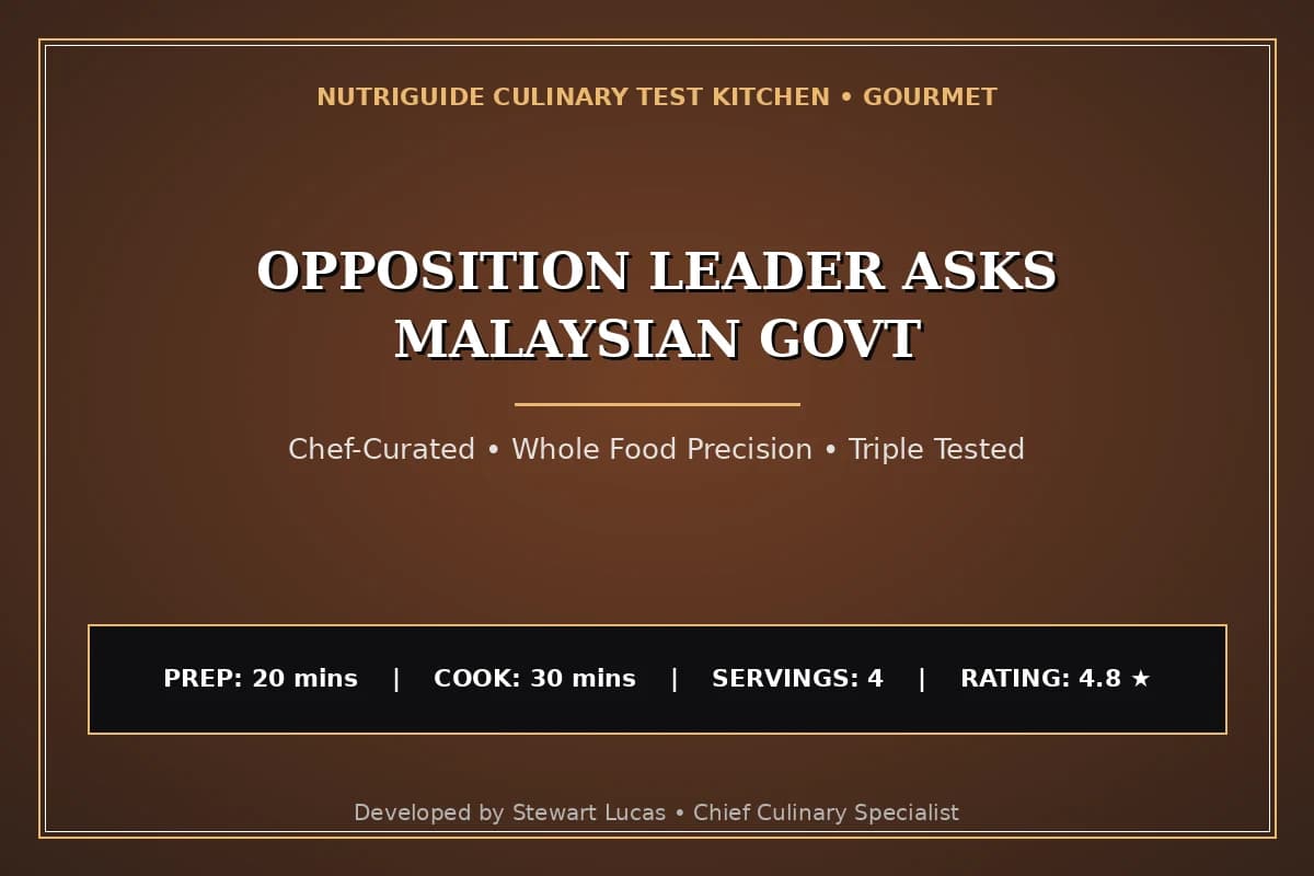 Opposition Leader Asks Malaysian Govt