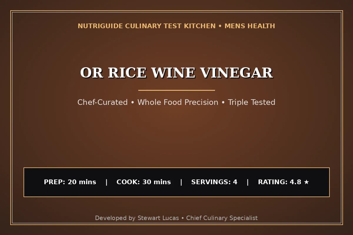Or Rice Wine Vinegar