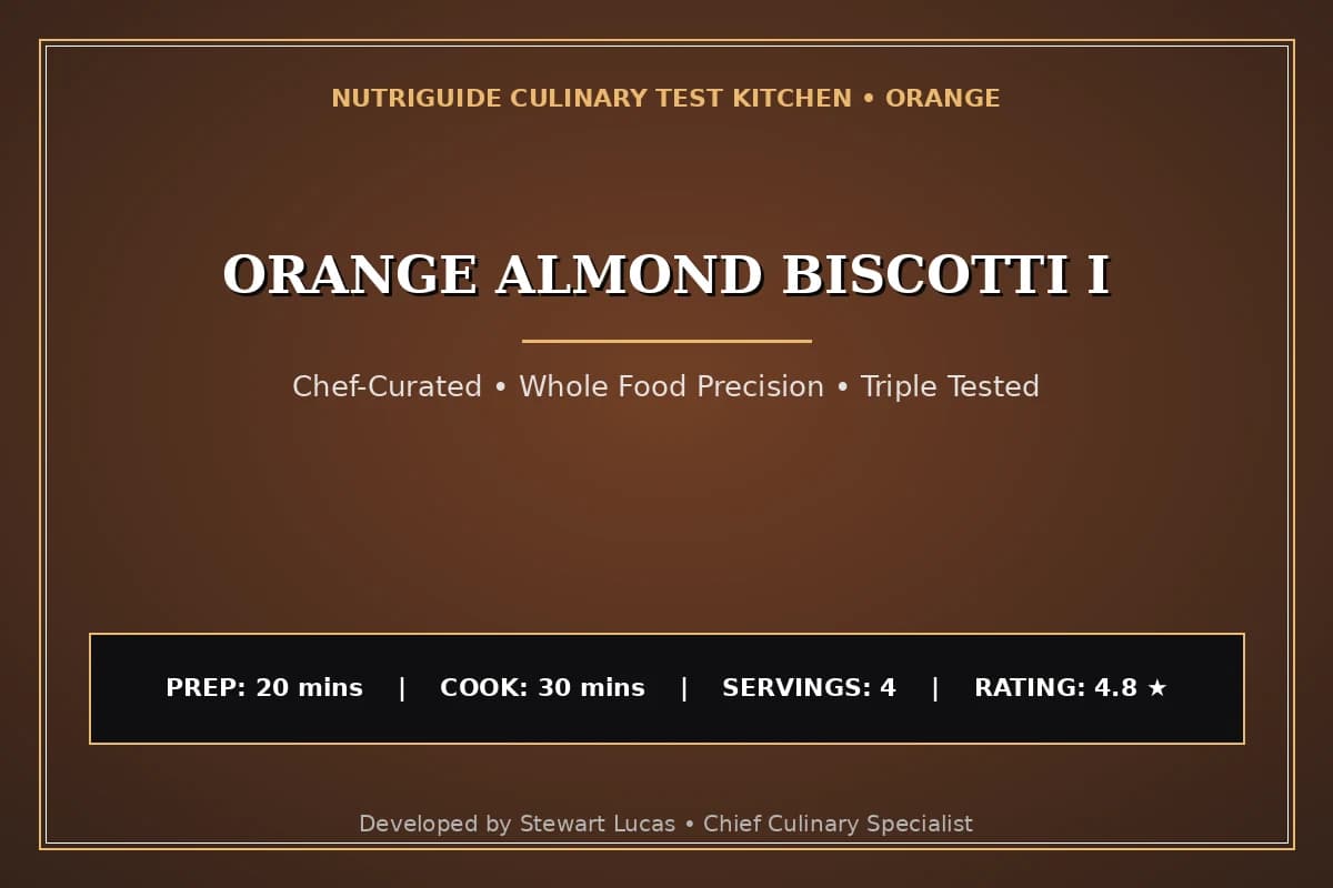 Orange Almond Biscotti I