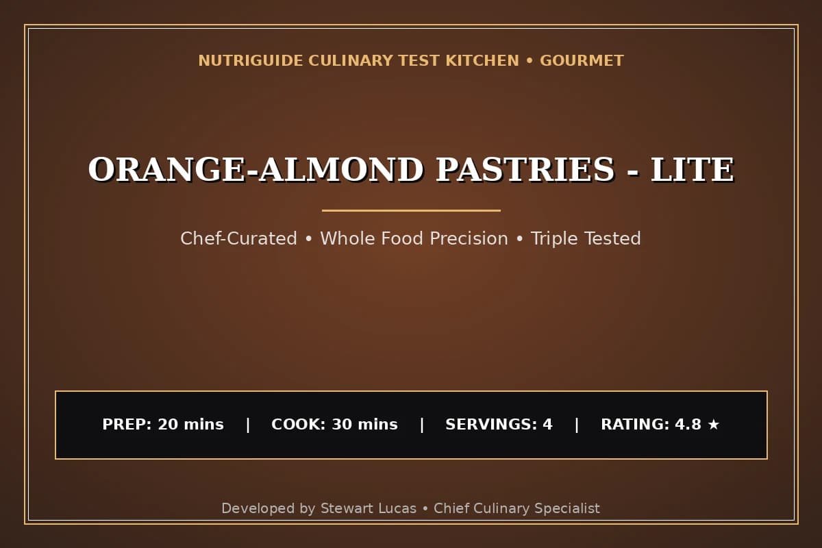 Orange-Almond Pastries - Lite