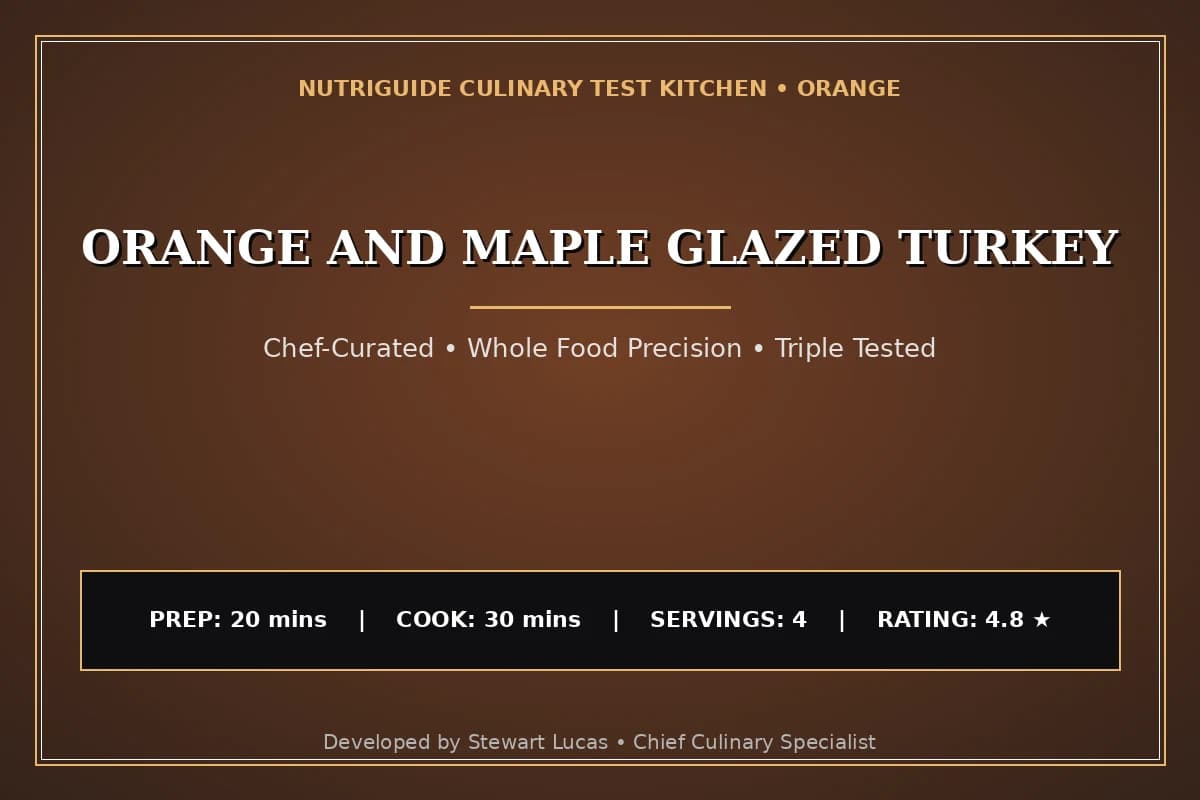 Orange And Maple Glazed Turkey