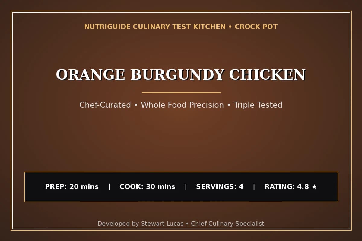 Orange Burgundy Chicken