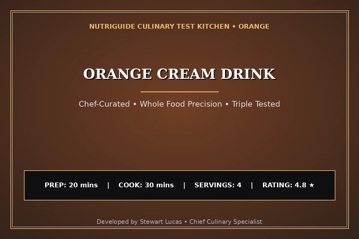 Orange Cream Drink