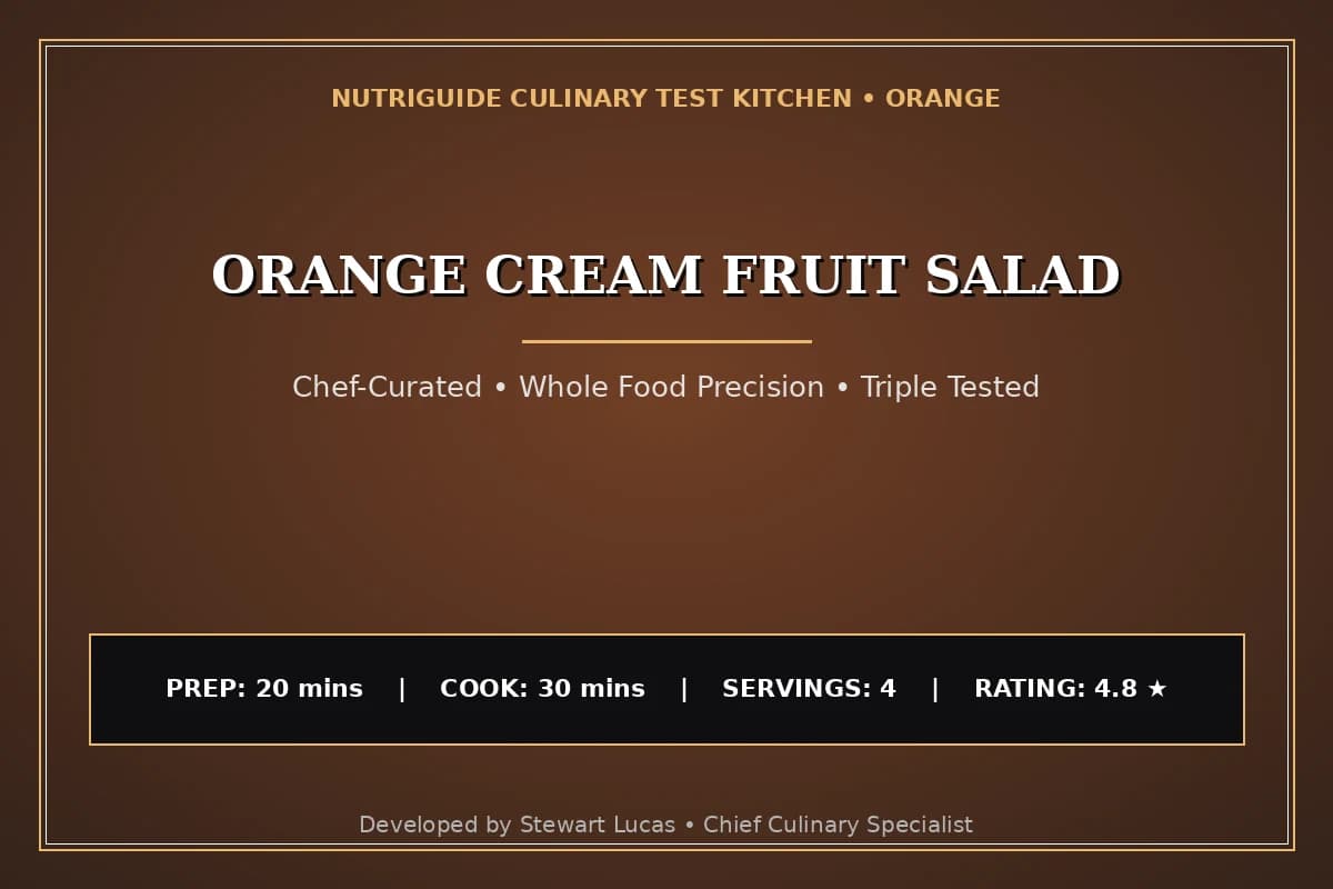 Orange Cream Fruit Salad